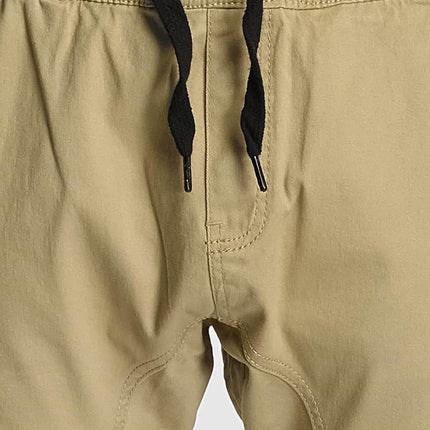 Southpole Men's Basic Stretch Twill Jogger Pants - Reg and Big & Tall Sizes, Deep Khaki, XXL