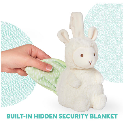 GUND Baby Lil' Luvs Tuck-Away Lovey, Liam Llama, peluche ultrasuave con mantita integrada para bebés y recién nacidos