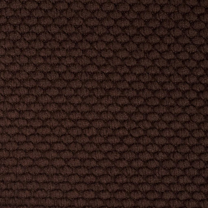 Sweet Home Collection Chair Cushion Memory Foam Pads Honeycomb Pattern Slip Non Skid Rubber Back Rounded Square 16" x 16" Seat Cover, Brown - 4 Pack