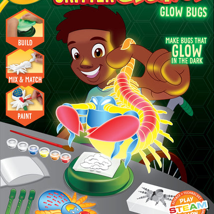Crayola Glow in The Dark Clay Art Kit with Paints,