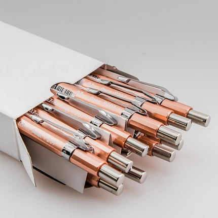 Pentel Sharp Mechanical Pencil, 0.7mm Metallic Copper Barrel, Box of 12 (P207MY)
