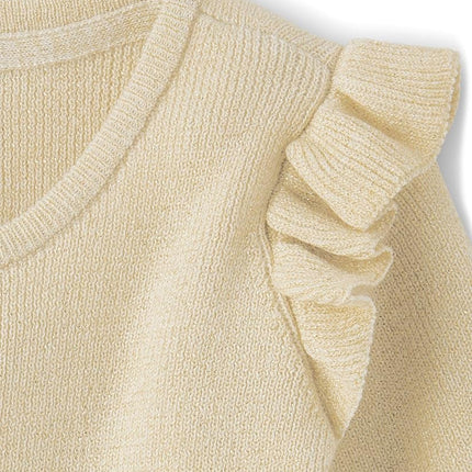Gymboree Robe tutu à manches longues pour fille et bébé, blanc cassé, 10