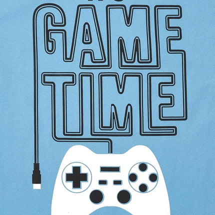 The Children's Place Boys Short Sleeve Graphic T-Shirt 3-Pack, It's Game Time/Max Level Gamer/Controller, X-Large