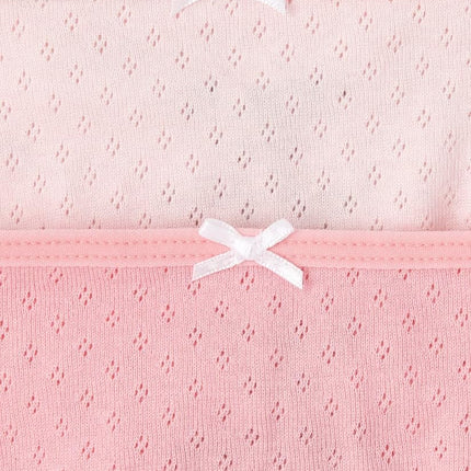 The Children's Place Pack variado de calzoncillos de algodón para niñas, paquete de 10 unidades en rosas/blancos, talla XXS