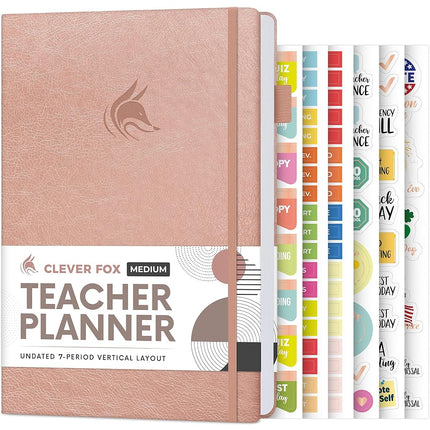 Clever Fox Teacher Planner – School Year Planner w
