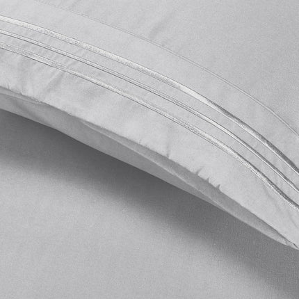 Elegant Comfort Luxury 4-Piece Bed Sheet Set - Luxury Bedding 1500 Thread Count Egyptian Quality Microfiber, Wrinkle Resistant Cool & Breathable, Easy Elastic Fitted, Queen, Silver Grey