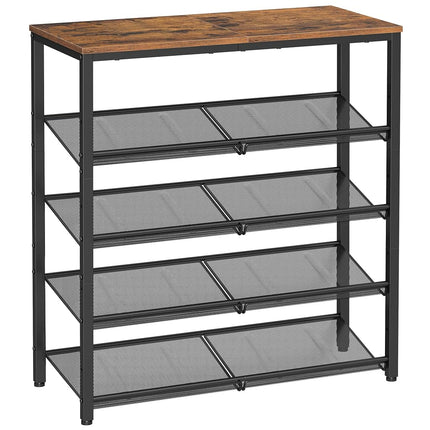 VASAGLE Shoe Rack, 5 Tier Shoe Storage Shelves, Sh