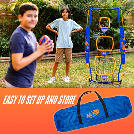 Blanco de fútbol americano Nerf Pro Pass - Blanco grande de 1.5 m x 0.6 m - Mejora la precisión de cualquier joven mariscal de campo
