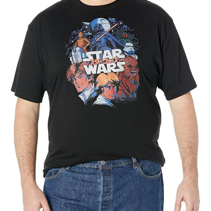 STAR WARS Men's T-Shirt, Black, Medium