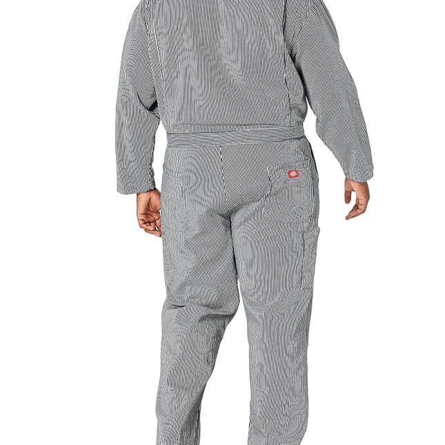 Dickies Mens Hickory Stripe Coveralls, Rinsed Hickory Stripe, Medium