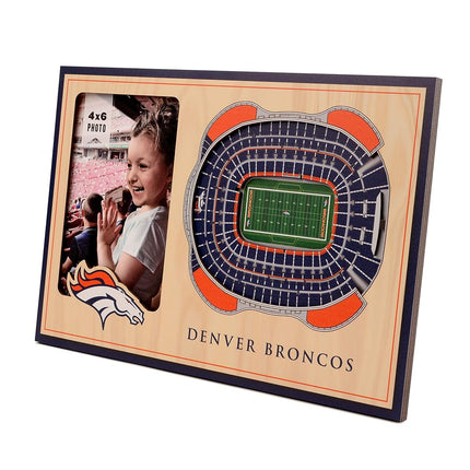 Cadre photo YouTheFan NFL Denver Broncos StadiumViews 3D