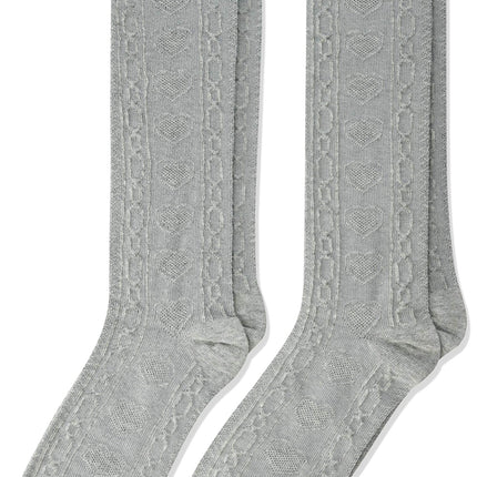 The Children's Place Girls' Socks 2-Pack, H/T Grey