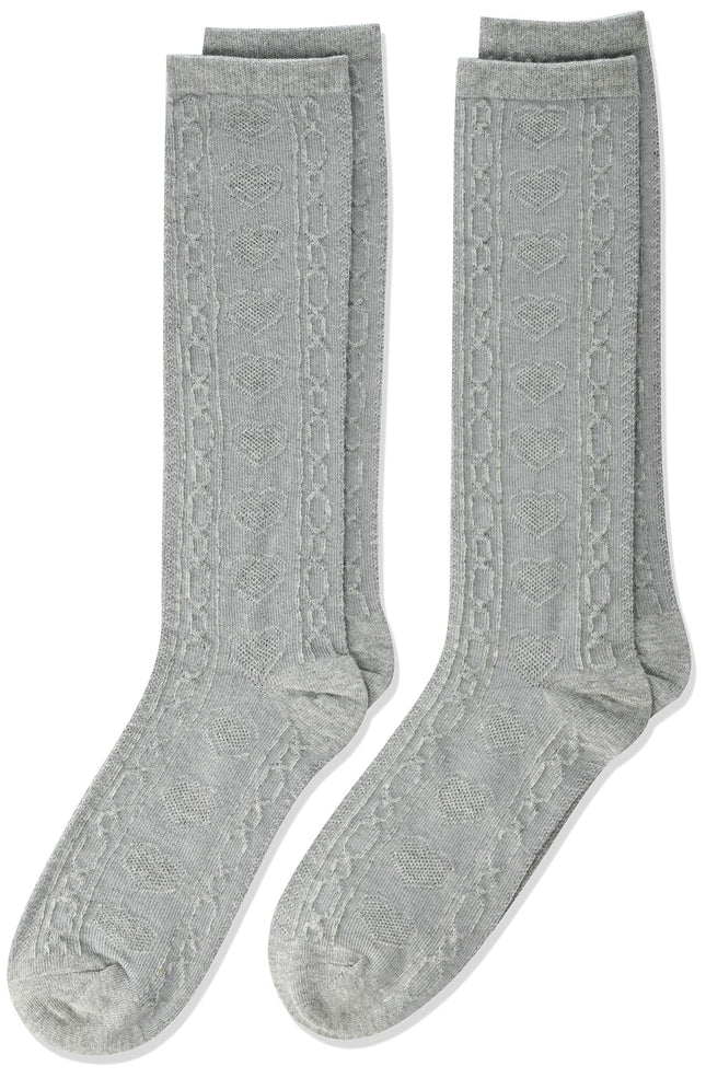 The Children's Place Girls' Socks 2-Pack, H/T Grey