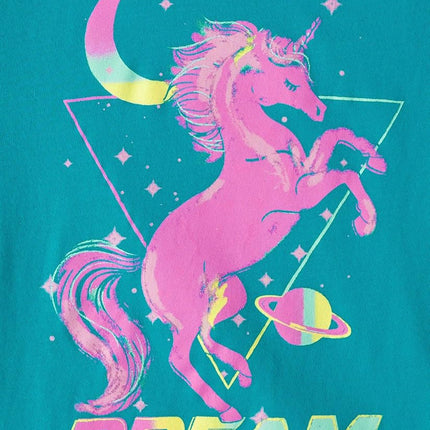 The Children's Place,Girls,Unicorn Short Sleeve Graphic T-Shirts,Multipacks,Unicorn Circle/Dream/Unicorns 3-Pack,Small
