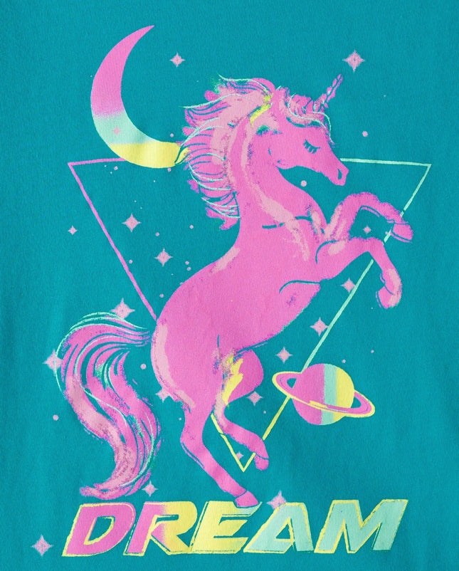 The Children's Place,Girls,Unicorn Short Sleeve Graphic T-Shirts,Multipacks,Unicorn Circle/Dream/Unicorns 3-Pack,X-Large