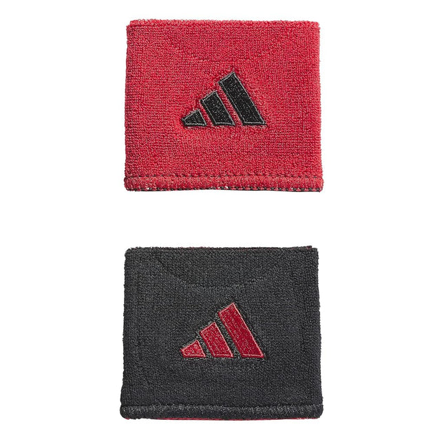 adidas Interval Reversible Wristband, Black/Team P