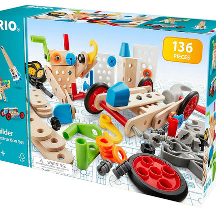BRIO Builder Construction Set – STEM Building Kit for Kids Age 3 Years and Up, Creative Educational Toy with Tools and Pieces