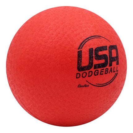Baden USA Dodgeball – Soft Lightweight Dodge Ball with Textured Grip, Durable Flexible Construction for PE, Schools, Clubs & Recreational Play – Approved by USA Dodgeball (Red)