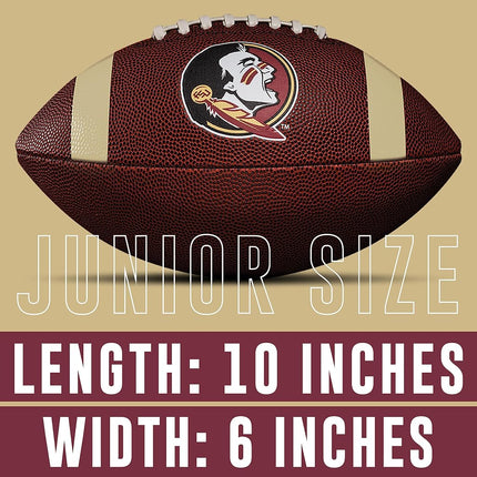 Franklin Sports Florida State Seminoles Kids NCAA Youth Football - Official College Team Junior Footballs with Team Logos for Kids - Junior Size PVC Ball - Backyard + Tailgate Ball - 8.5"