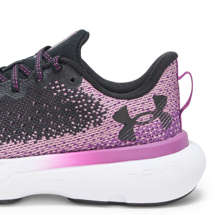 Under Armour Women's Infinite Sneaker, (002) Black/Andromeda Purple/Black, 6