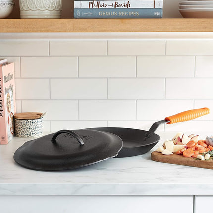 Lodge L10SC3 12 Inch Cast Iron Cover, Black