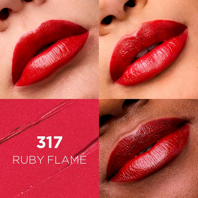 L'Oréal Paris Colour Riche Lipstick, Ruby Flame, 0.13 oz.