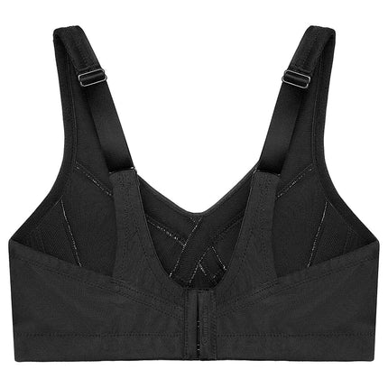 Glamorise MagicLift Seamless Firm Support Wirefree Bra 1007 (Women's & Women's Plus) Black