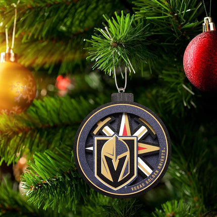 YouTheFan NHL Vegas Golden Knights 3D Logo Series Ornament