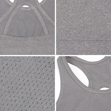 Fruit of the Loom Girls' Stay Dry Racerback Sports Bra, Stellar Orchid W Grey/Charcoal, X-Small