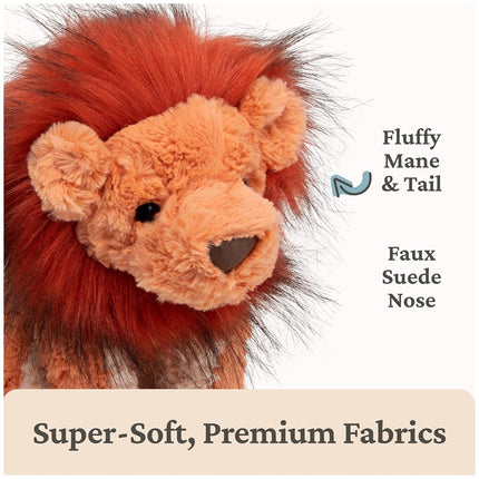 GUND Cozys Collection Lion Plush Stuffed Animal for Ages 0 and Up, Orange/Red, 10"