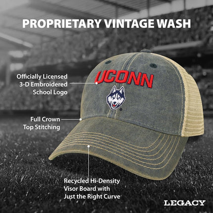 Legacy NCAA Officially Licensed Baseball Hat, Lightweight Cap for Men & Women, (OFA), One Size Fits Most, Snapback Closure