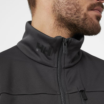 Helly Hansen Mens Crew Fleece Jacket, L, Ebony