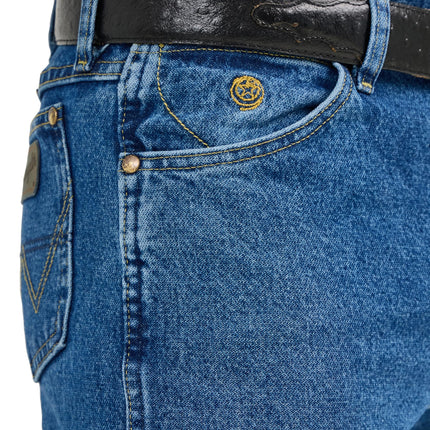 Wrangler Men's George Strait Cowboy Cut Original Fit Jean, Heavyweight Stone Denim, 33W x 32L