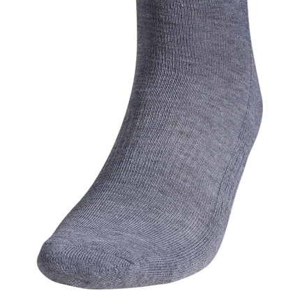 adidas Men's Athletic Cushioned 6-Pack Crew, Cushioned Crew Socks with Arch Compression for a Secure Fit, Heather Grey/Black, X-Large