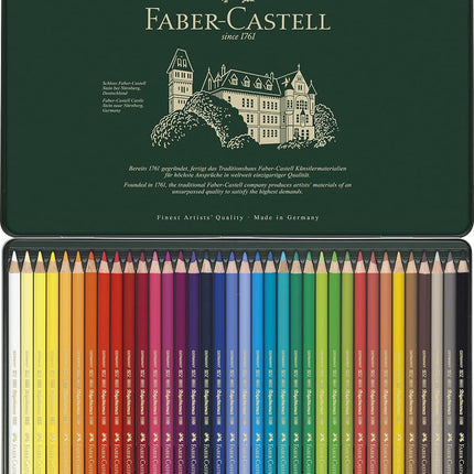 Faber-Castell - Polychromos colour pencil, tin of 36 (110036)