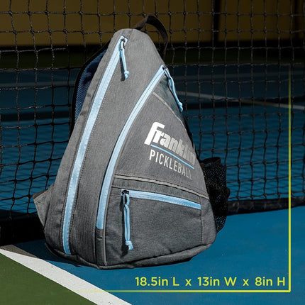 Franklin Sports Pickleball Sling Bag Backpack - Holds Paddles, Balls & Accessories - Official US Open Bag
