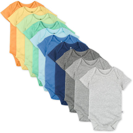 Honestbaby 10-Pack Short Sleeve Bodysuits One-Piec