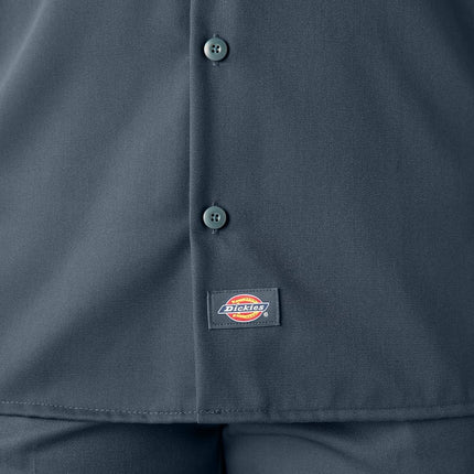 Dickies Men's Long Sleeve Work Shirt, Airforce Blue, Large