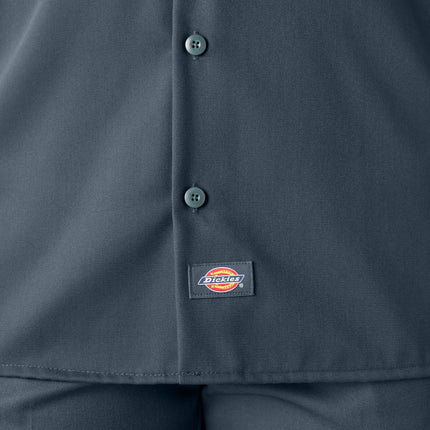 Camisa de trabajo Dickies de manga larga para hombre, azul aviador, talla extragrande