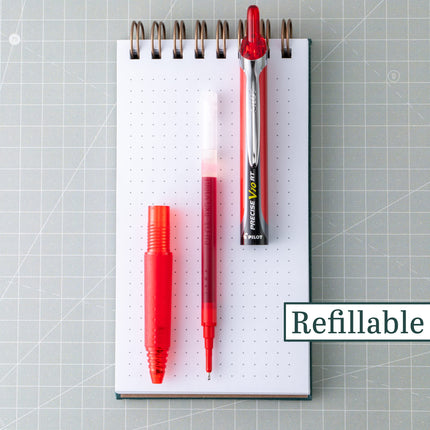 Pilot, Precise V10 RT Refillable & Retractable Rolling Ball Pens, Bold Point 1 mm, Black, Pack of 12