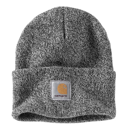 Carhartt Men's Knit Cuffed Beanie, Black/White, OS