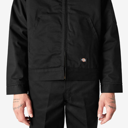 Dickies Men's Unlined Eisenhower Jacket, Black, Large