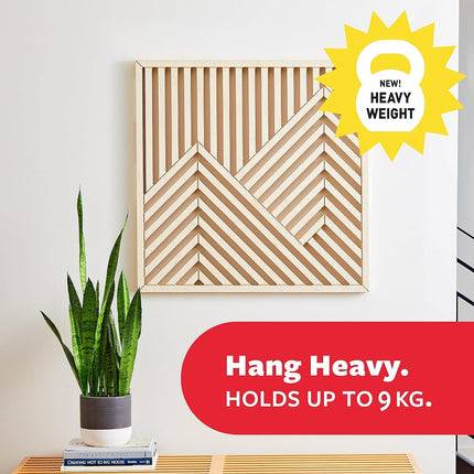 Command XL Picture Hanging Strips, 10 Pairs of X-Large Adhesive Strips - For Heavyweight Items - Holds up to 9 kg - Damage Free Hanging