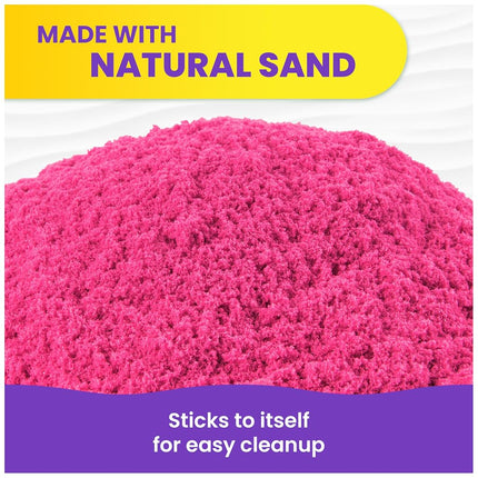 Kinetic Sand 2lb Shimmer Pink, Moldable Play Sand Sensory Toys, Ages 3+