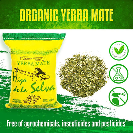 THE ARG Hija de la Selva Organic Yerba Mate Tea Loose Leaf Organic Yerba Mate Loose Leaf Yerbamate 500gr