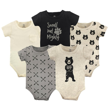 Yoga Sprout Lot de 5 bodies en coton « I Love Hugs », 6-9 mois