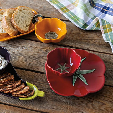 Now Designs Eggplant Collection Stoneware Dish, Eggplant Shaped, W4.5 x L10.25in, Dishwasher & Microwave Safe