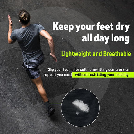 Ankle Brace Compression Sleeve for Men & Women (1 Pair) - Best Ankle Support Foot Braces for Pain Relief, Injury Recovery, Swelling, Sprain, Achilles Tendon Support, Heel Spur, Plantar Fasciitis Socks