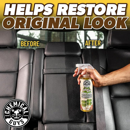 Chemical Guys Leather Nectar Conditioning Rejuvenator – Deep Moisturising Treatment for Dry Leather – Restores Soft Supple Feel on Furniture, Car Interiors, Apparel and More – 473 ml