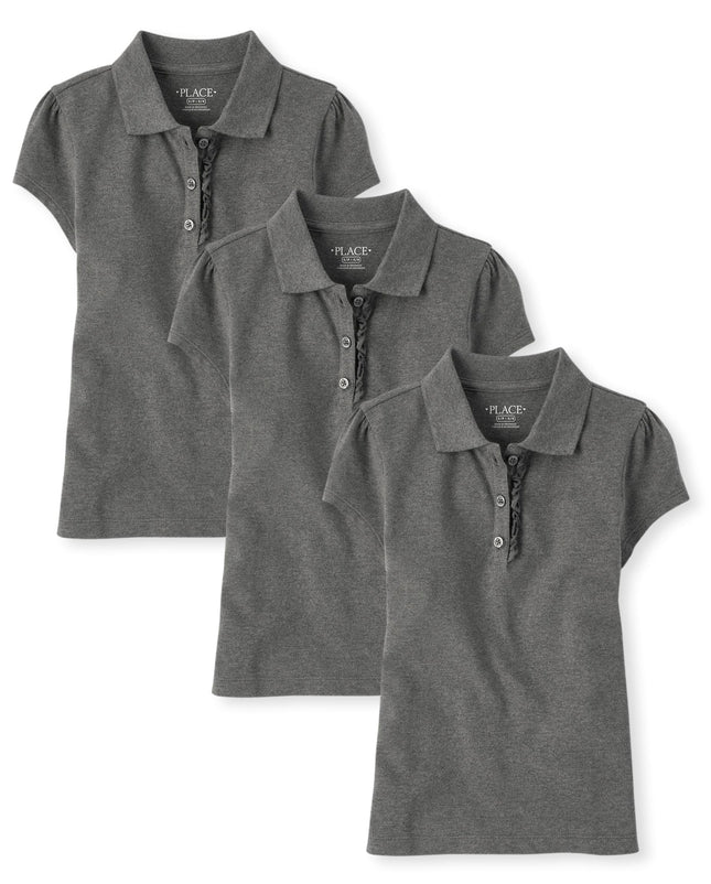 The Children's Place Girls Short Sleeve Ruffle Piq